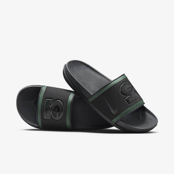 Green Bay Packers Sandals Slides. Nike